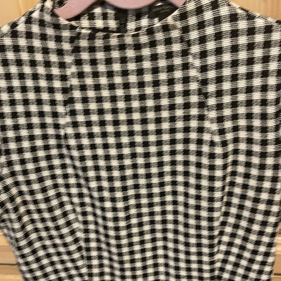 ANN TAYLOR 2petite.NW/O tags.black & white plaid.Invisible zipper.kick pleat. - Picture 6 of 11